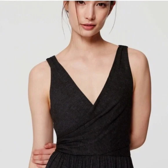 Loft heather gray maxi dress - Picture 2 of 8